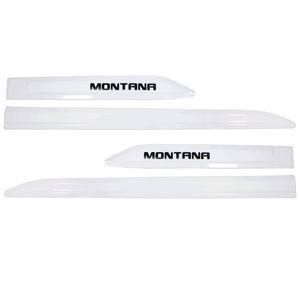 Friso de porta cinza escuro branco summit white