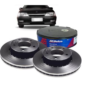 Par de Disco de Freio Dianteiro Ventilado 258mm Chevrolet OMEGA 1992 a 1998