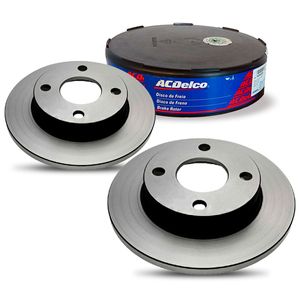 Par Disco de Freio Dianteiro Sólido 239mm Ford Courier 1997 a 1999