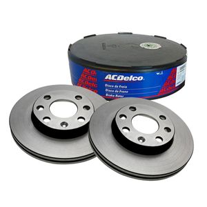 Par Disco Freio Dianteiro Prisma /agile /kadett /monza /corsa Frente Classic Acdelco KIT2369