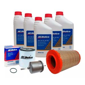 KIT Oleo 5w30 E Filtros Ar Oleo Comb S10 2.4 Flex 2013 Acdel