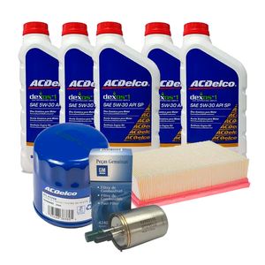 Kit 5 Óleo 5W30 DEXOS1 SINTETICO + Filtros