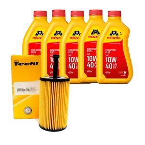 KIT 5 Óleos 10w40 Semissíntetico + Filtro de Oléo KIT3341 Kit Nova 206 307 C3