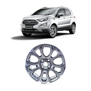 RODA LIGA LEVE ARO 17 PRATA ECOSPORT ORIGINAL FORD 1007A1A25