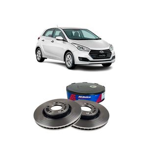 PAR  DISCO DE FREIO HYUNDAI HB20  2012 A 2022 1.0  1.6  19349273