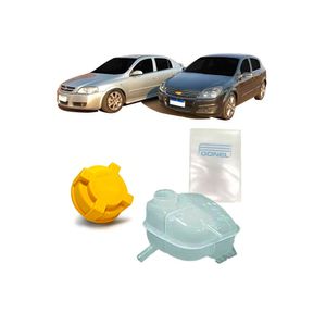 Reservatorio De Radiador Com Tampa Astra /vectra /sem Furo Sensor Kit Nova KIT2773