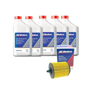 Kit Óleo 5w30 Sintético + Filtro Captiva 2.4 Peças Genuínas GM KIT323