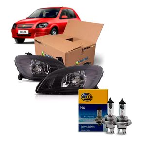 Par De Farol Mascara Negra Celta Arteb 160123 160124 com Lâmpadas