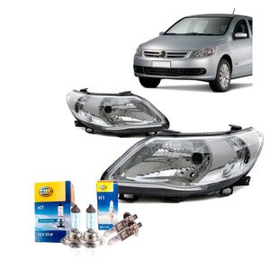 Par Farol H7/h1 Com Defletor De Malha Geraçao V Arteb com Lâmpadas