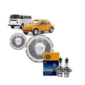Par Farol H4 Fusca /kombi Arteb 160791 com Lâmpadas