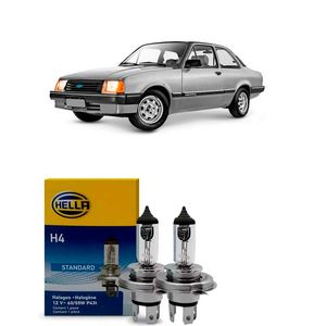Par Lâmpadas Do Farol Dianteiro Chevette H4 Hella