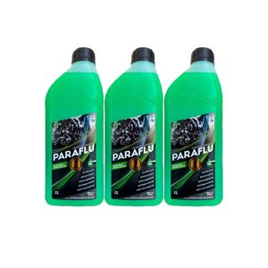 Kit 3L aditivo radiador verde conc hibrido long life 103013 Paraflu