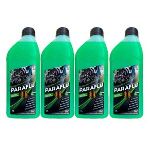 Kit 4L aditivo radiador verde conc hibrido long life 103013 Paraflu