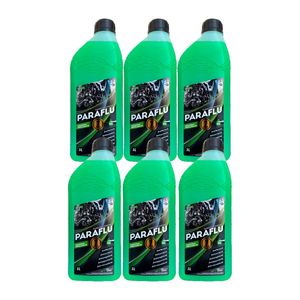 Kit 6L aditivo radiador verde conc hibrido long life 103013 Paraflu