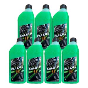 Kit 7L aditivo radiador verde conc hibrido long life 103013 Paraflu