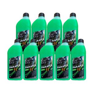 Kit 9L aditivo radiador verde conc hibrido long life 103013 Paraflu