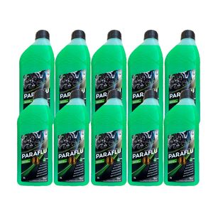 Kit 10L aditivo radiador verde conc hibrido long life 103013 Paraflu