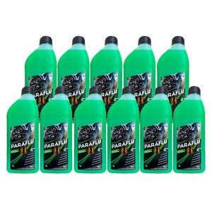 Kit 11L aditivo radiador verde conc hibrido long life 103013 Paraflu