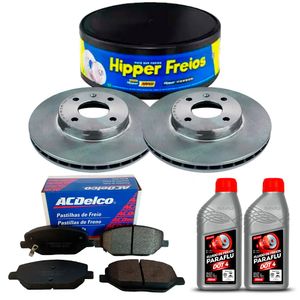 Kit Disco Freio Pastilha Fluido Diant.Vent. Spin 17/24
