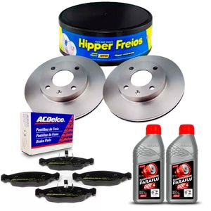 Kit Disco Freio Pastilha Fluido Diant.Vent. Corsa 02/12