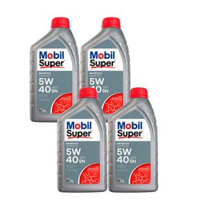 4 Litros Óleo motor 5W40 Sintético API SN Mobil