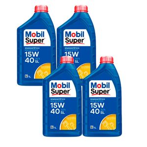 4 Litros Óleo motor 15W40 API SL Semissintético Mobil