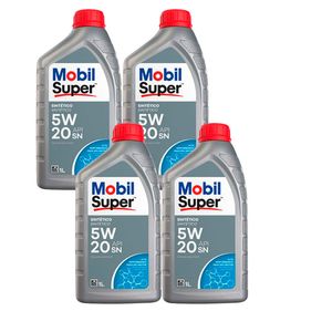 4 Litros Óleo motor 5W20 API SN Sintético Mobil