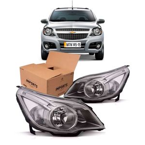 Par Farol Dark Chrome Agile 2012 a 2014