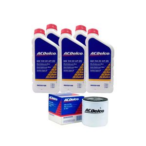 Kit Troca De Óleo 5w30 Sintético E Filtros Astra Gm/acdelco