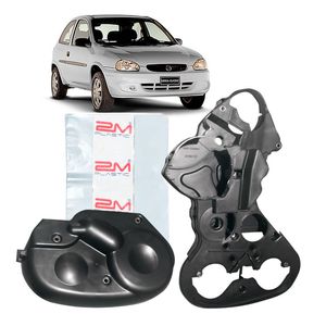 Kit Capa Traseira Da Correia Dentada 1.0 1.6 16v Tigra Corsa 106159 2M Plastic