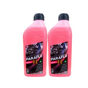 Kit 2L aditivos radiador rosa concentra bio organico 103001 Paraflu