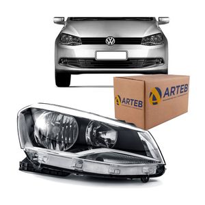 Farol Dir Gol G6 13/16 Moldura Metálica 160838 Arteb