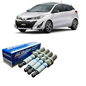 Jogo de Velas Yaris 2018 1.5 16v ACDelco 19379000