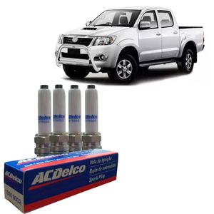 Jogo de Velas Hilux 2011 2.7 16v ACDelco 19379002