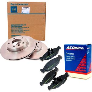 Kit Disco De Freio Dianteiro Ventilado + Pastilha de Freio