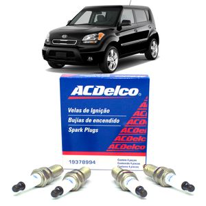 Jogo de Velas Soul 2011 1.6 16v ACDelco 19378994