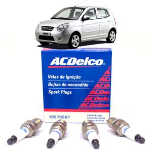 Jogo de Velas Picanto 10 a 14 1.0 3c 12v ACDelco 19378997