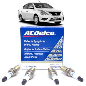 Jogo de Velas Versa 2018 1.6 16v  ACDelco 19378998