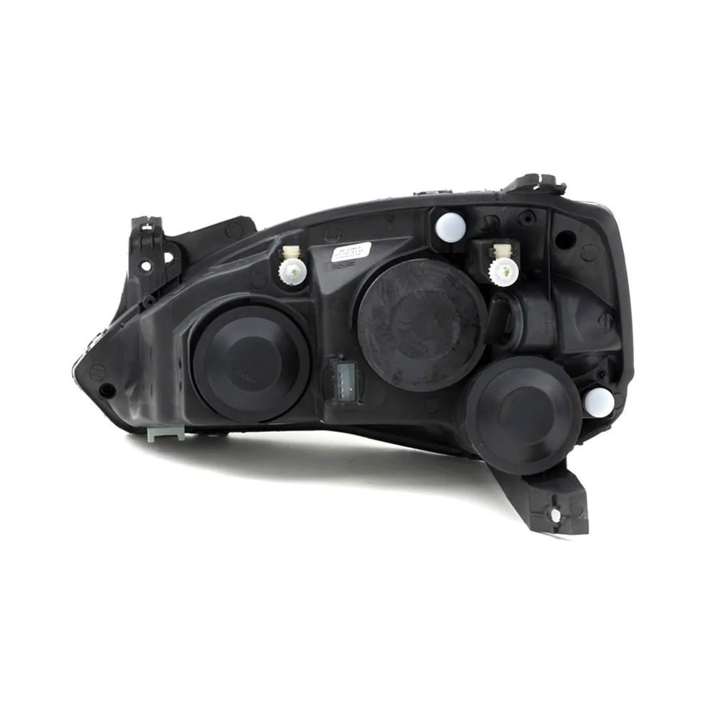 Farol Cromado Lado Esquerdo Sem Regulagem Elétrica Lente Lisa