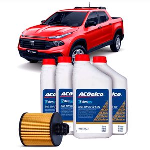 Kit Troca Óleo 5w-30 Dexos 2 + Filtro De Toro 2.0 16v Kit Nova KIT2065
