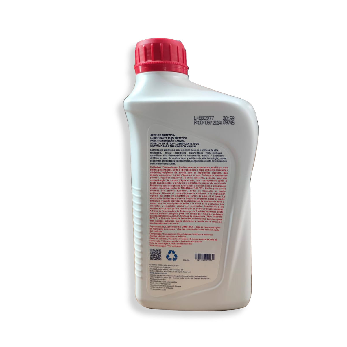 Óleo de Cambio Spin de 2013 a 2025 ACDelco 98554551