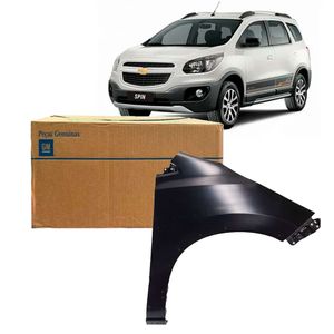 Paralama Dianteiro Lado Direito Spin 2015 Em Diante 1.8 manual automático Peças Genuínas GM 52157508