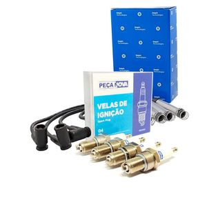 Kit Cabos + Velas De Ignição  Prisma 1.0 Flex vhc vhce /celta /corsa Kit Nova KIT1738