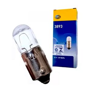 Lâmpada 69  Automotiva HELLA Incandescente Tungstênio 3893 4W BA9s 3893
