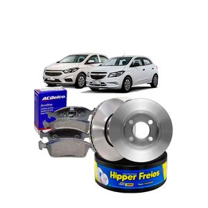 Kit Disco Freio Dianteiro Pastilha Onix 1.0 8v Flex 1.4 Flex Kit Nova KIT2437