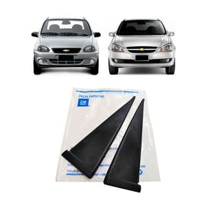 Par De Moldura Externa Da Porta Traseira Corsa Peças Genuínas GM KIT441