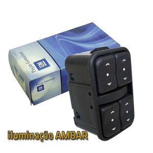 Botão Interruptor Vidro Elétrico 4 Botões Motorista Corsa Novo /prisma /astra /celta /meriva /montana /corsa Classic /zafira Pickup Original Chevrolet