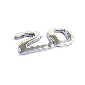 Emblema 2.0 da Tampa Traseira Letra Redonda Zafira 2001 a 2004
