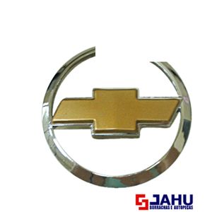 Emblema Grade Gravata Cromado Aplique Dourado 32136-8 Vectra 1997 a 2005