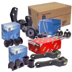 Kit Morcegos Pivô Terminal Buchas De Direção E Suspensão Corsa Pickup 1997 A 2003 Kit Nova KIT1397